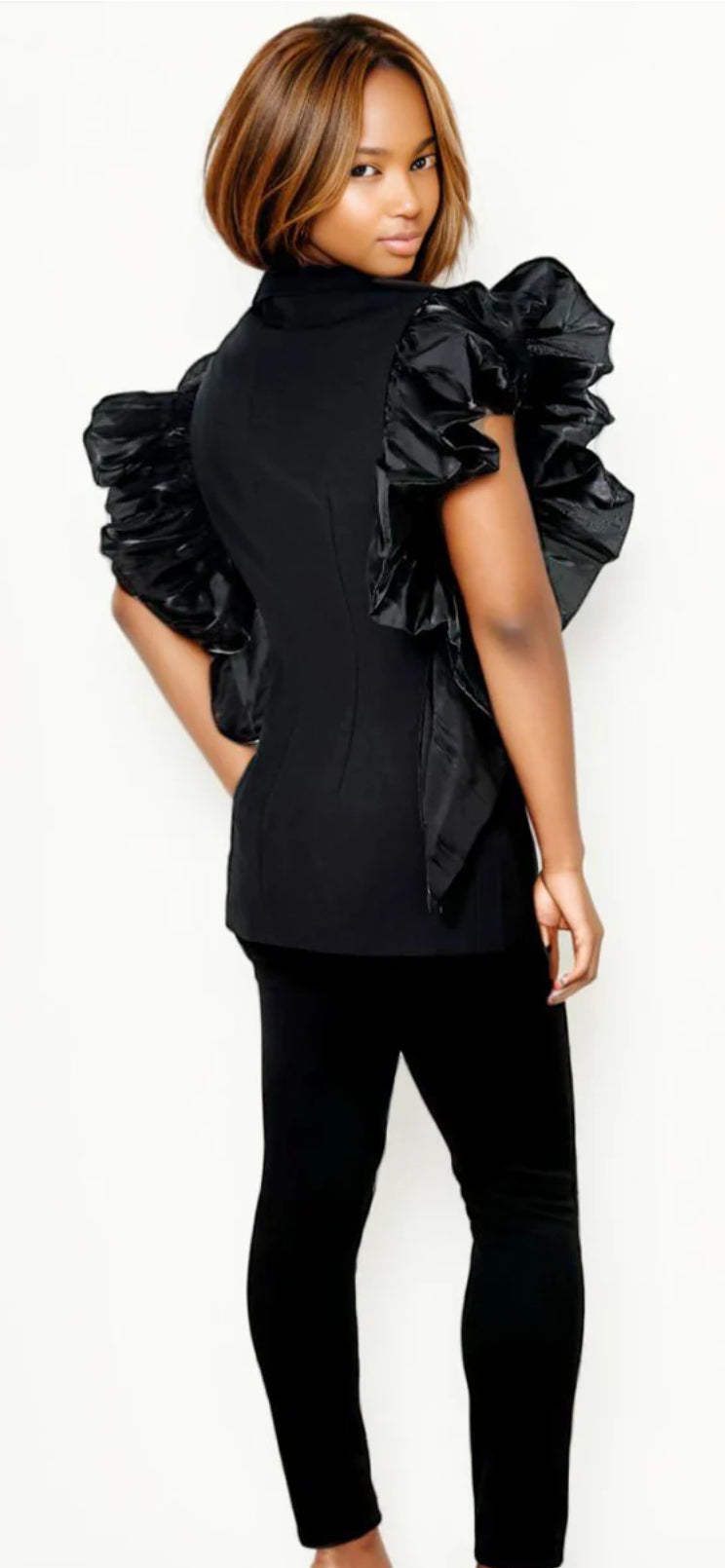 Ruffle Reverie Blazer