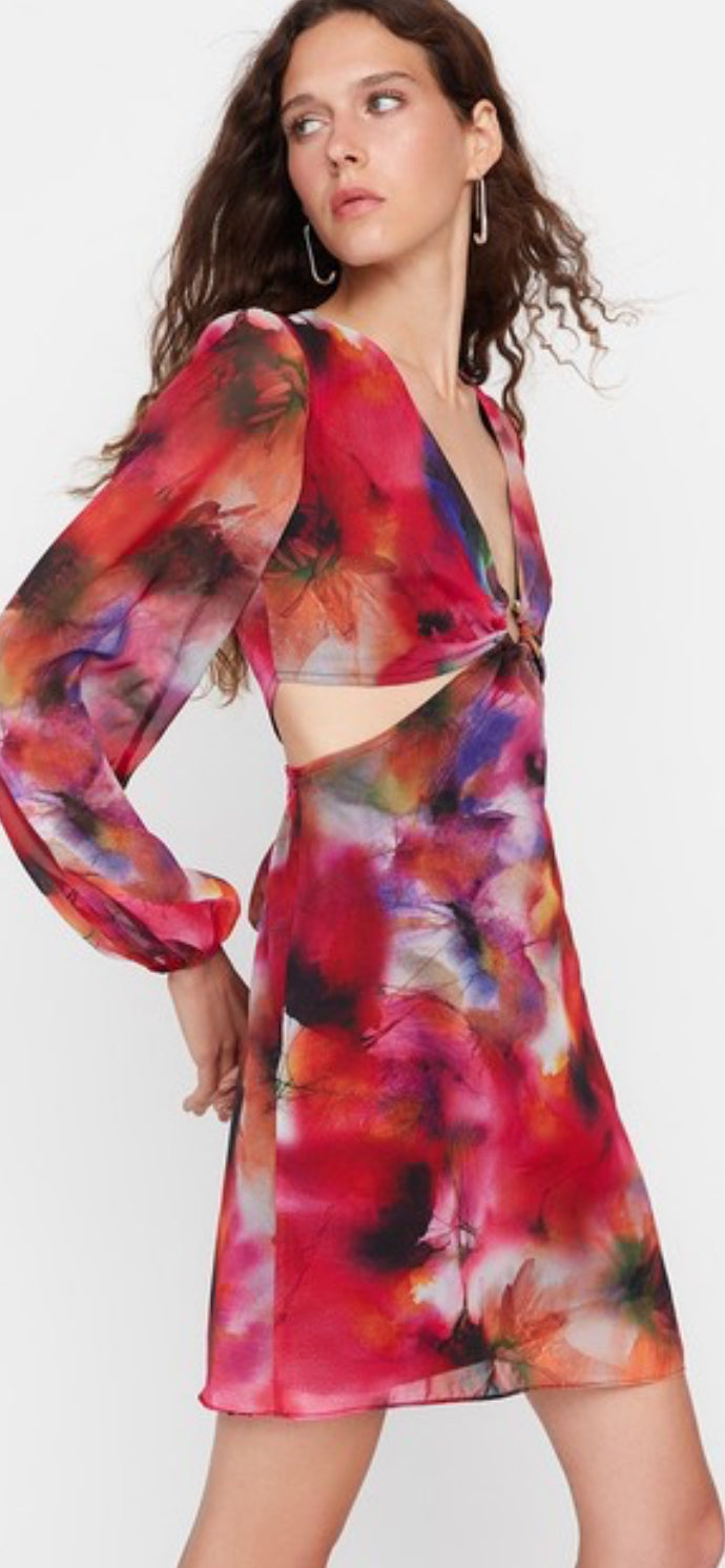 Multi floral dress