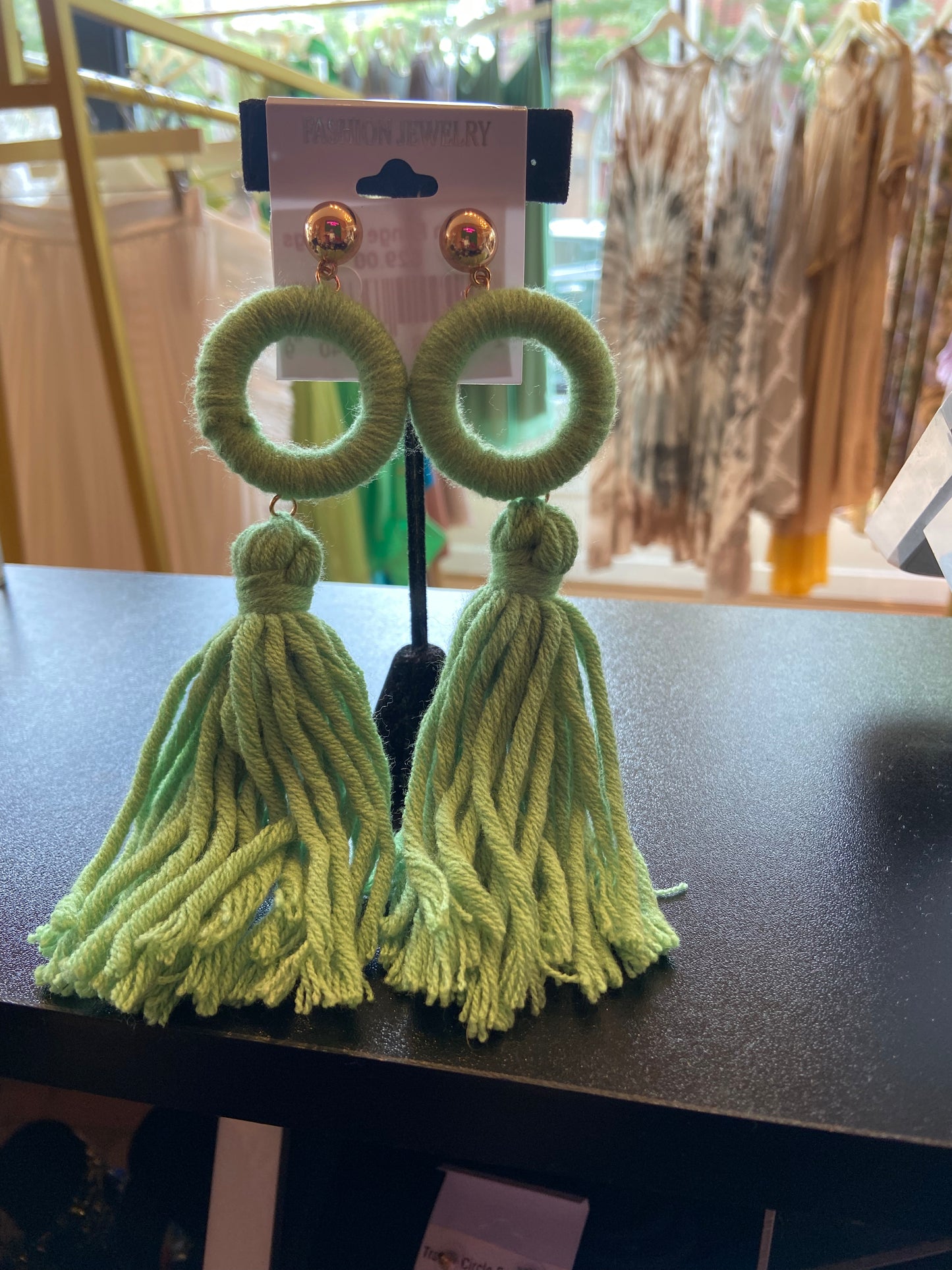 Long Knit earrings