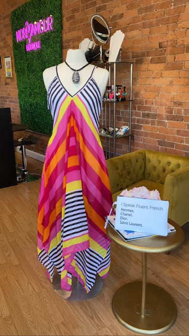 Striped multi maxi