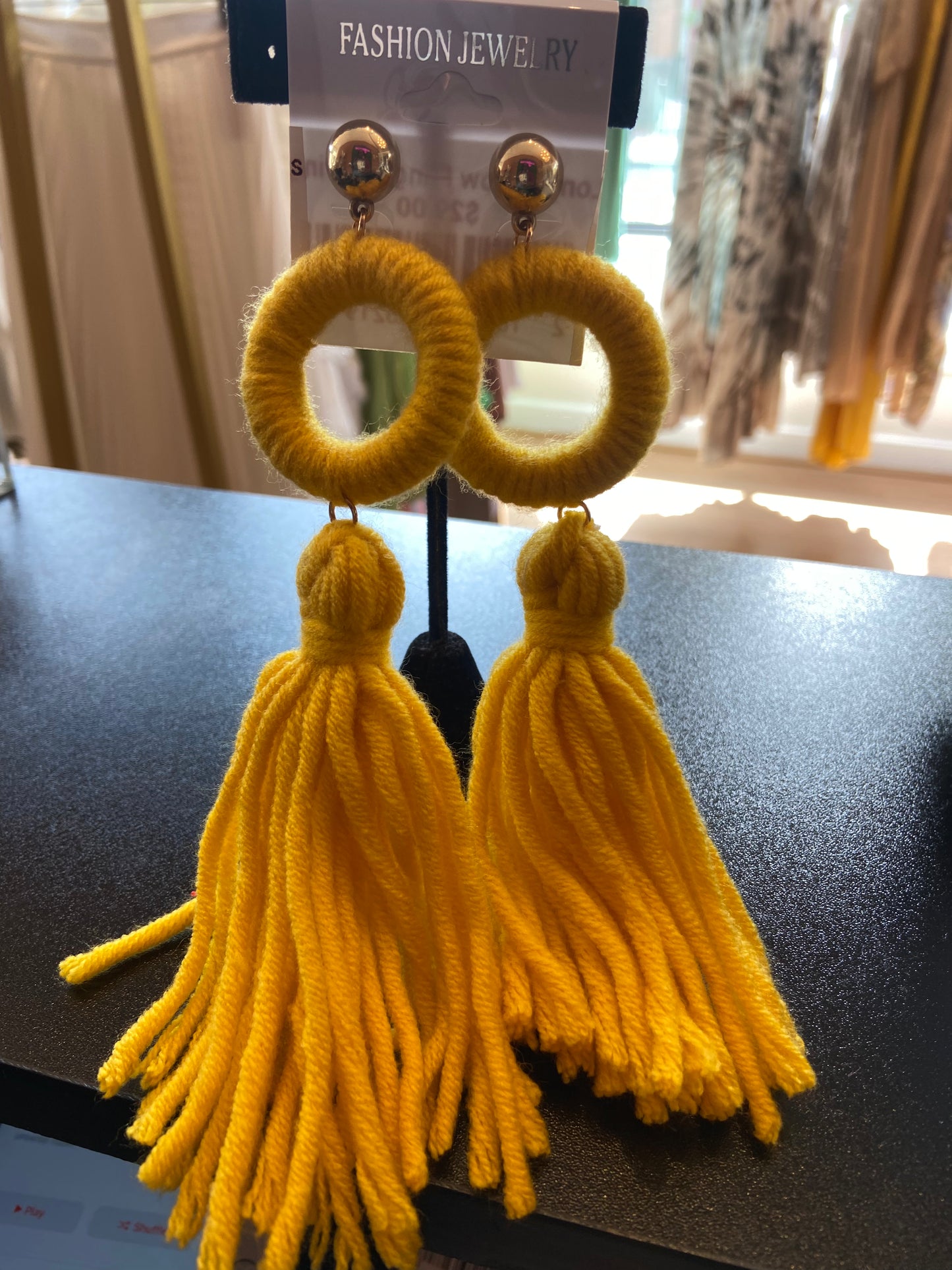 Long Knit earrings