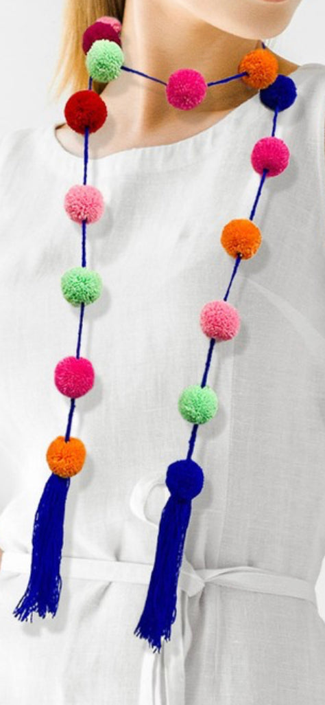 Pom Pom necklace