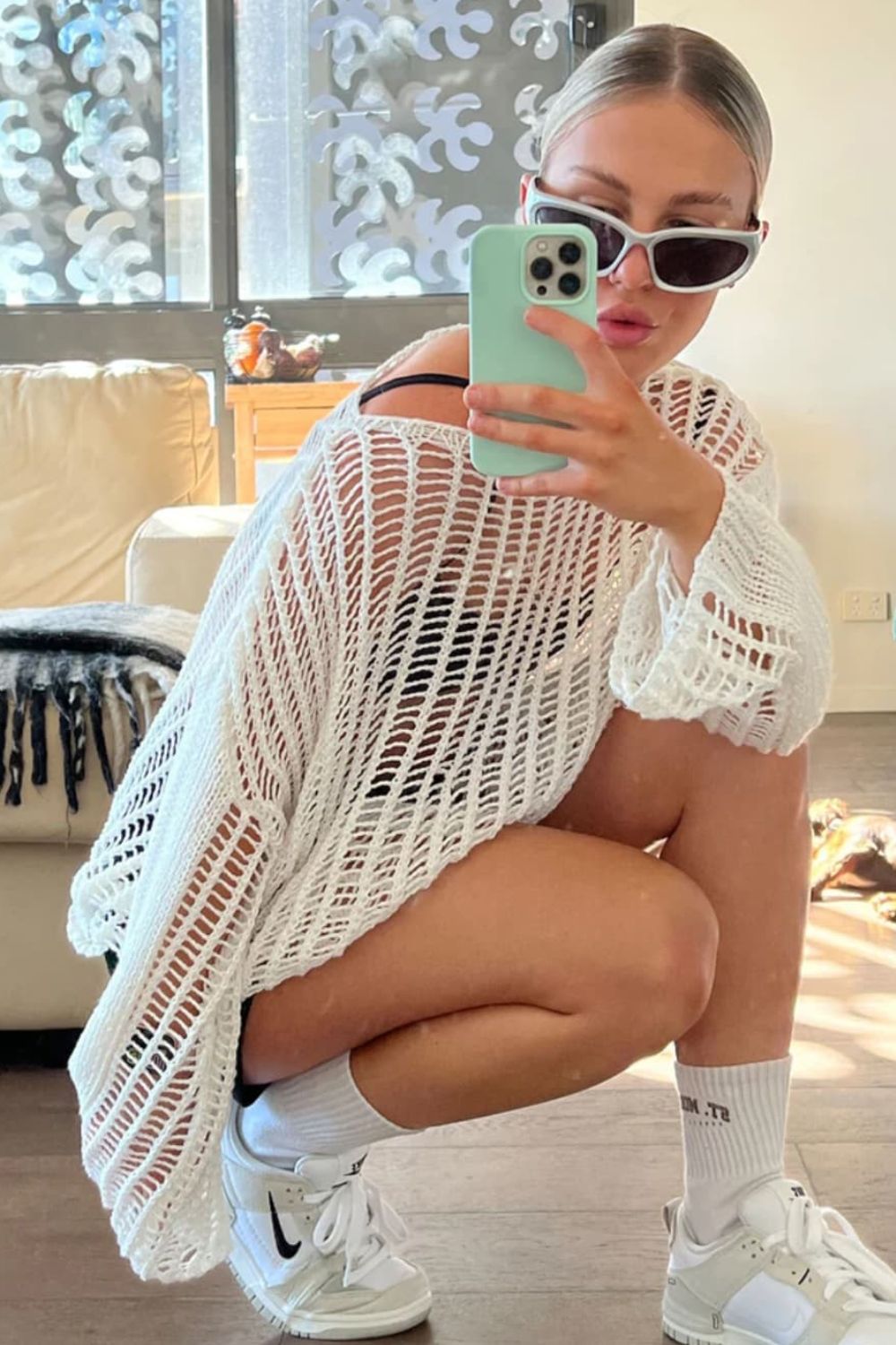 Netted Cover Up top