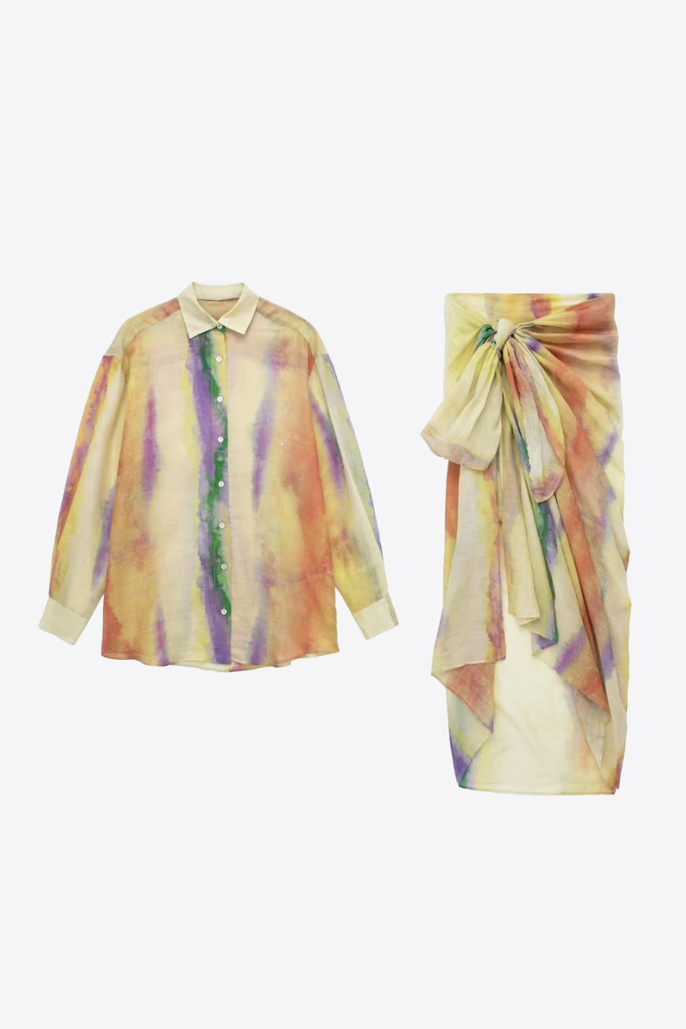 Tie-Dye Skirt Set