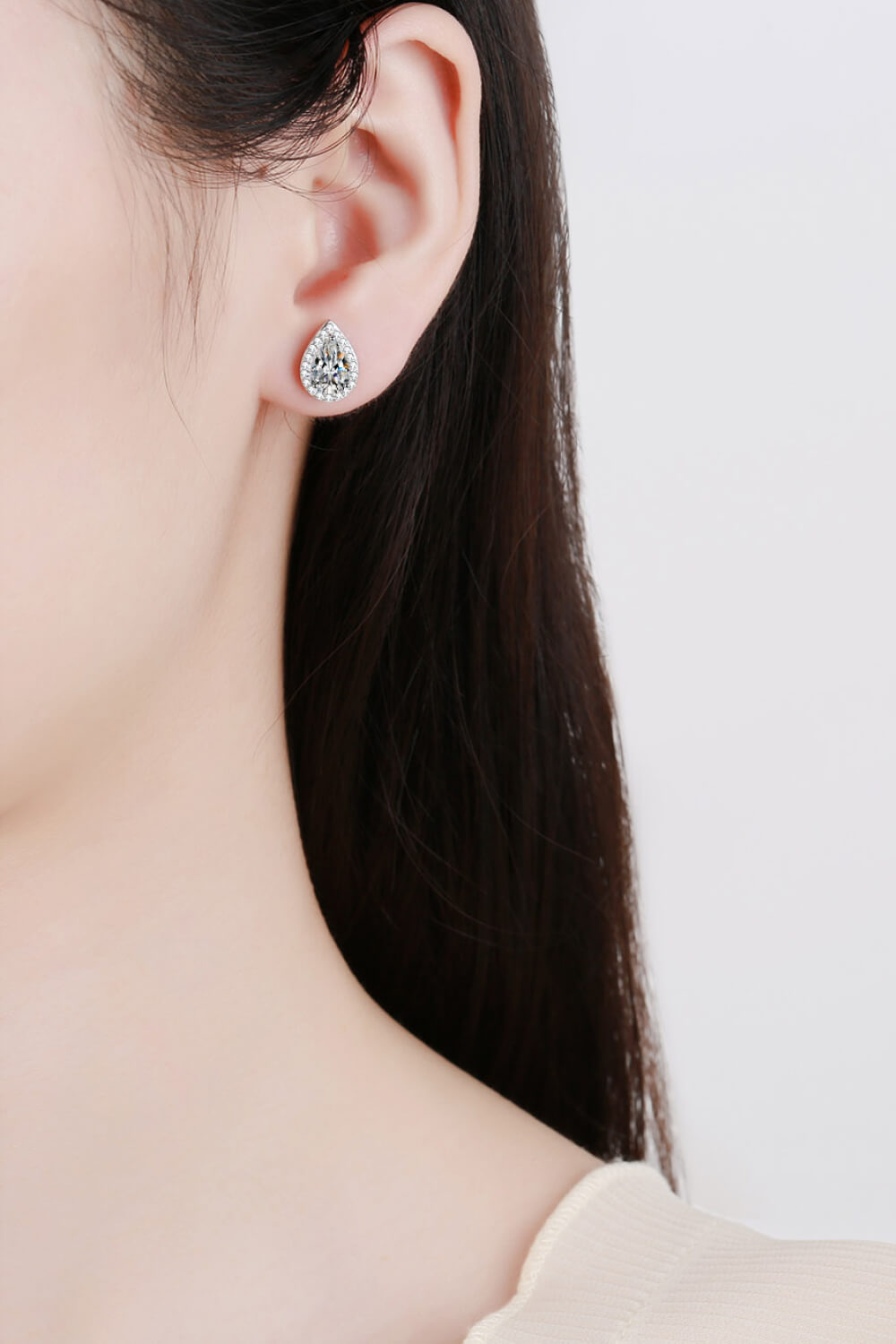 Happy Teardrop Studs
