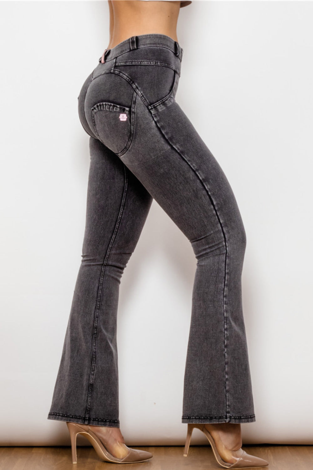 MAB Button Flare Jeggings