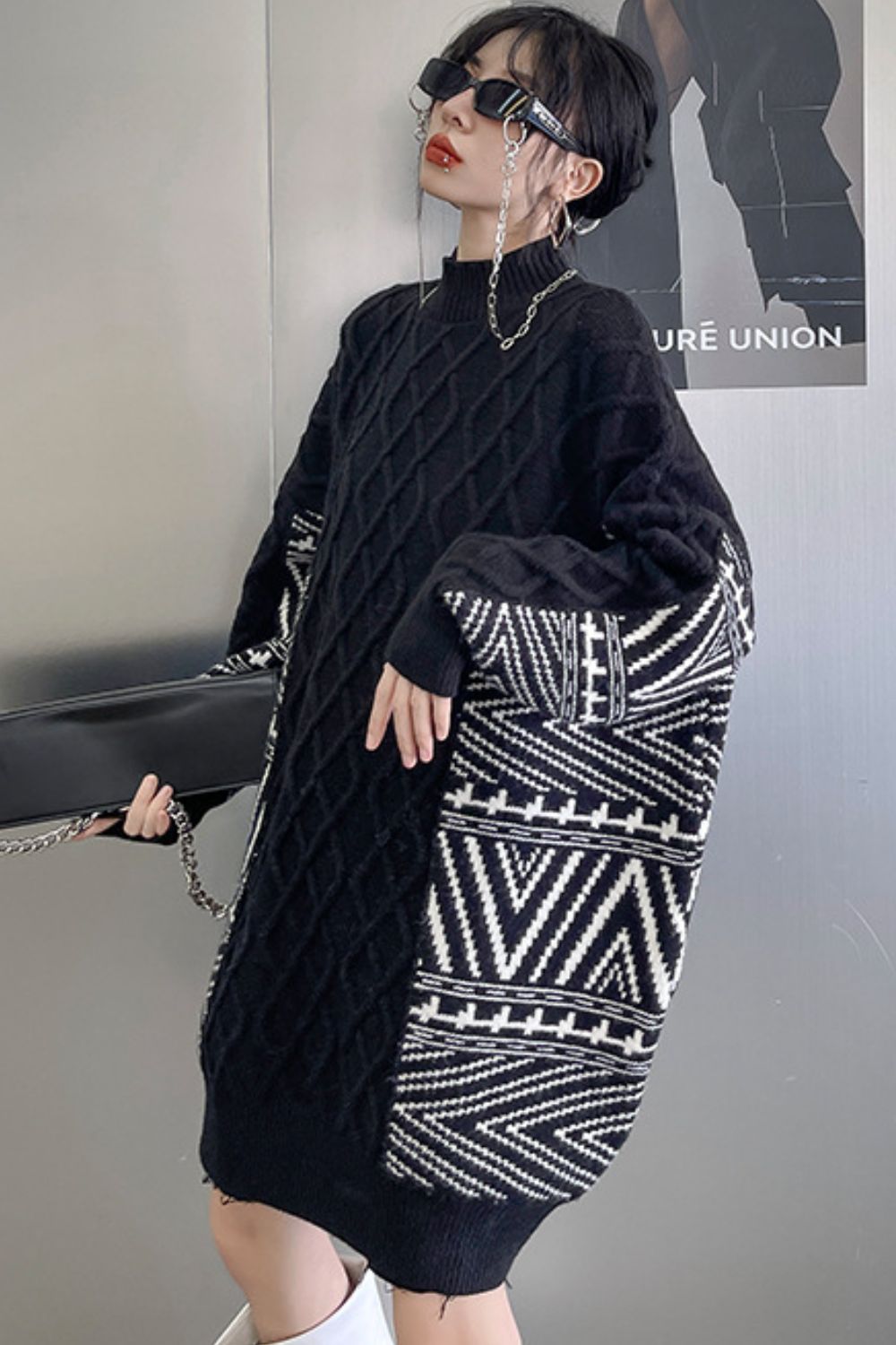 Chevron Sweater Dress