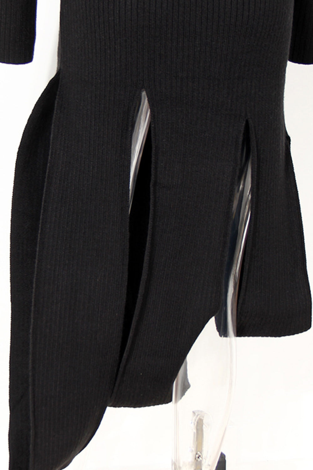 Asymmetrical Dress with Chain Belt
