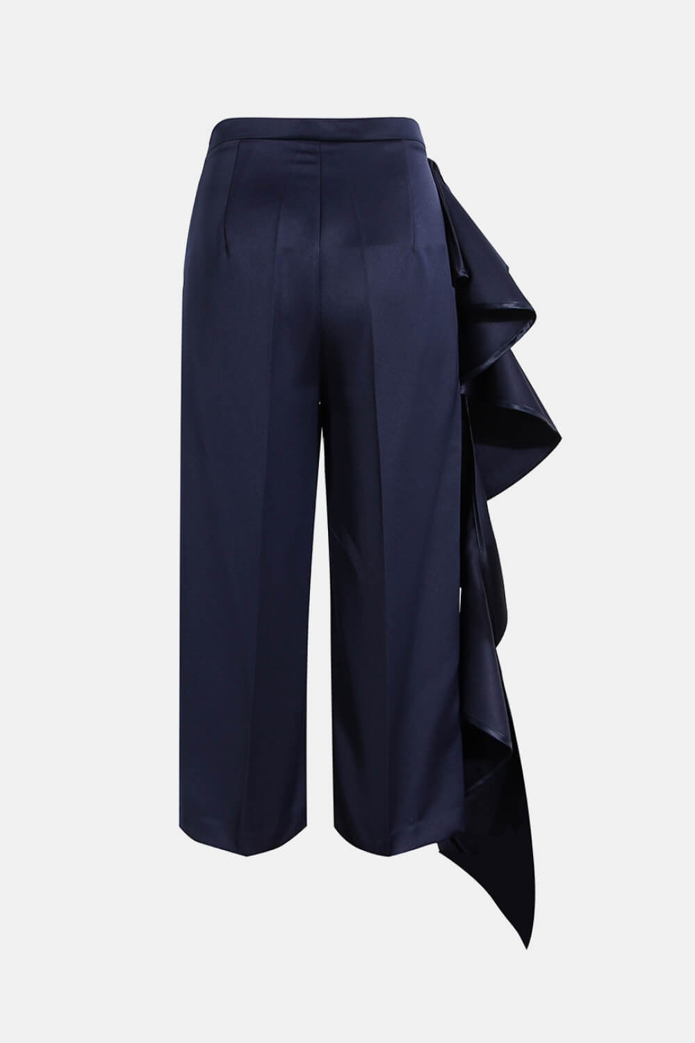 Ruffled Pleated Wide Leg Pants