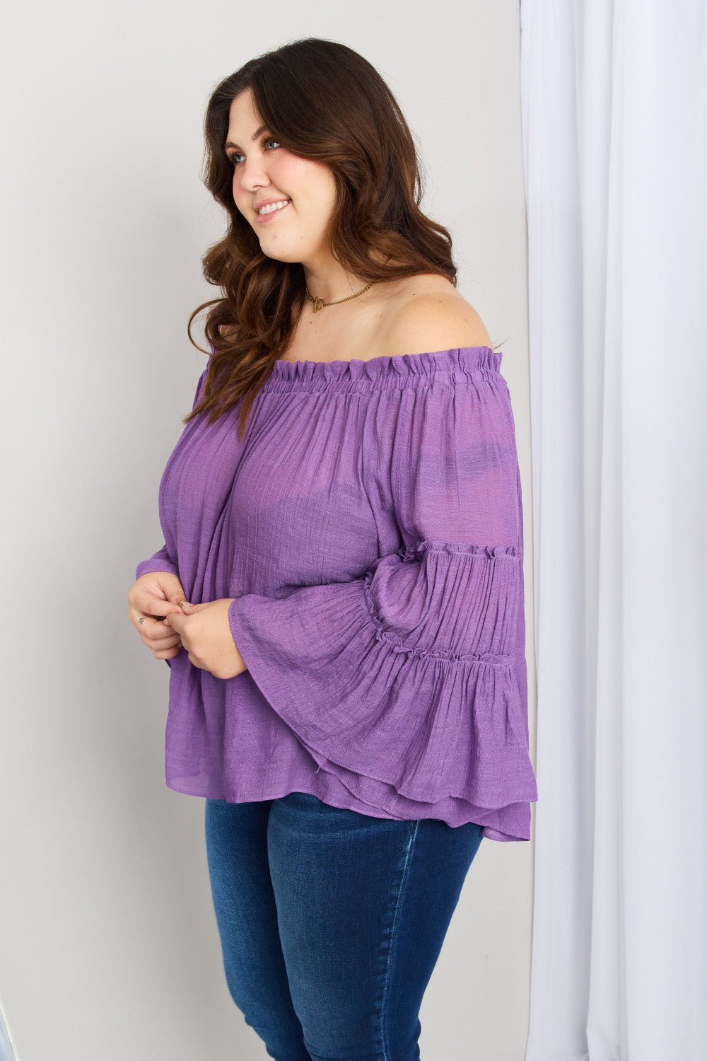 Chic Bell Sleeve Blouse
