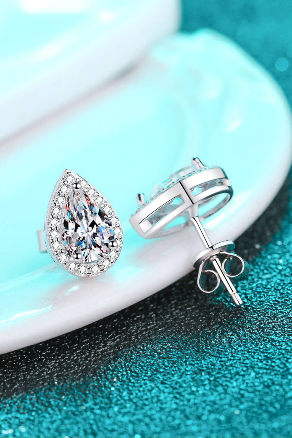 Happy Teardrop Studs