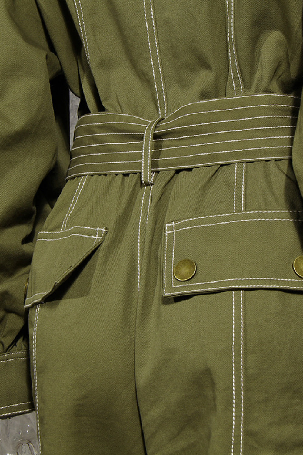 Fashion Pilot Tie Jumpsuit