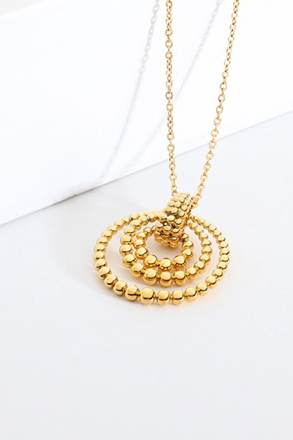 Bead Pendant Chain-Link Necklace