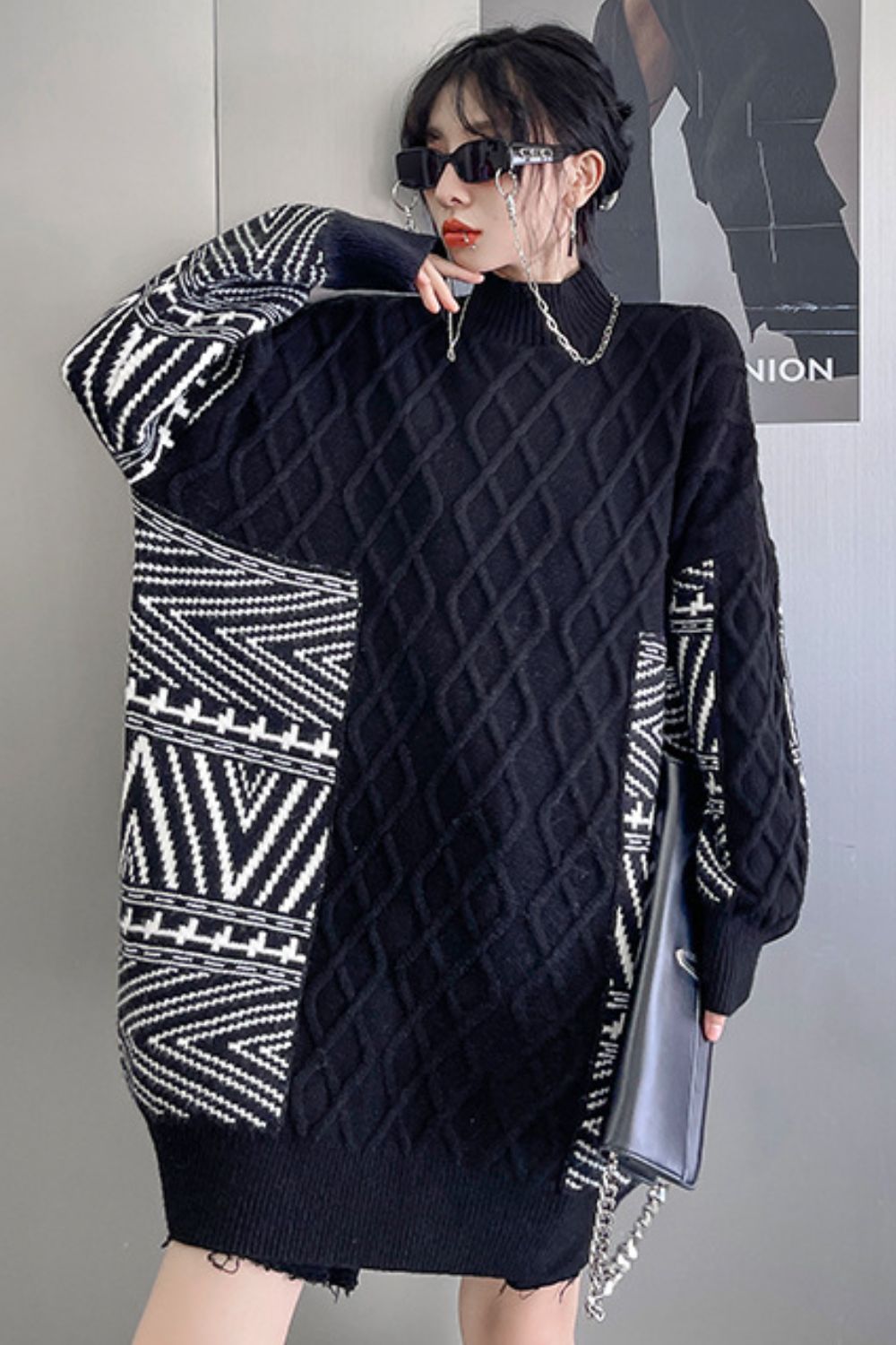 Chevron Sweater Dress