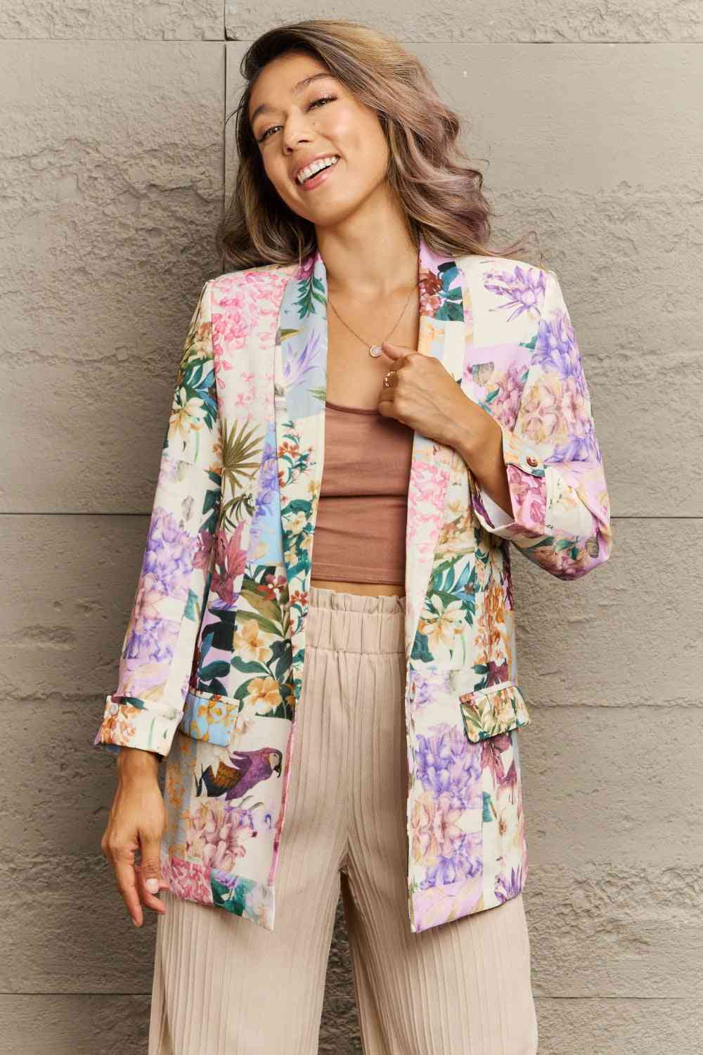 Floral Finesse Blazer