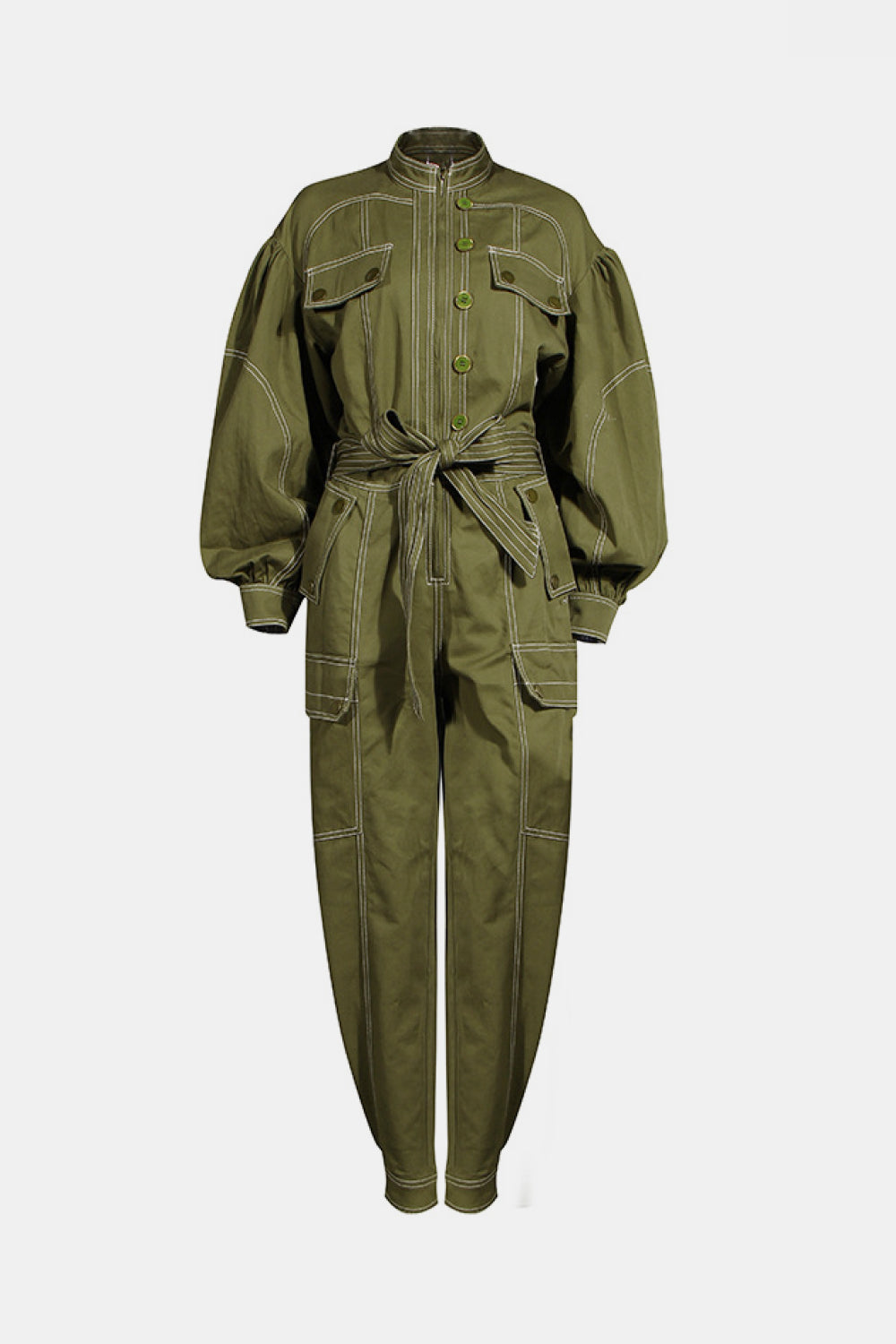 Fashion Pilot Tie Jumpsuit
