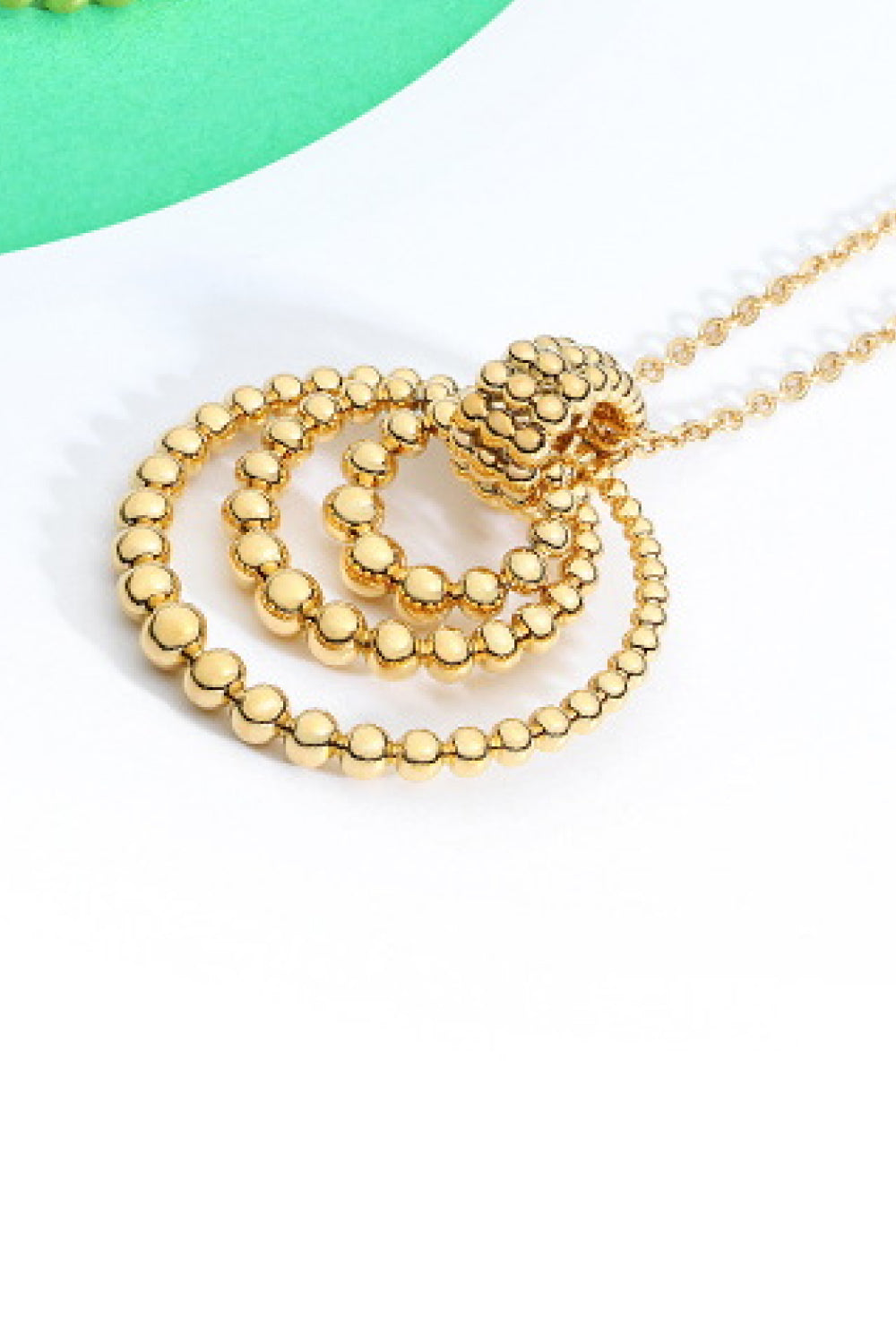 Bead Pendant Chain-Link Necklace
