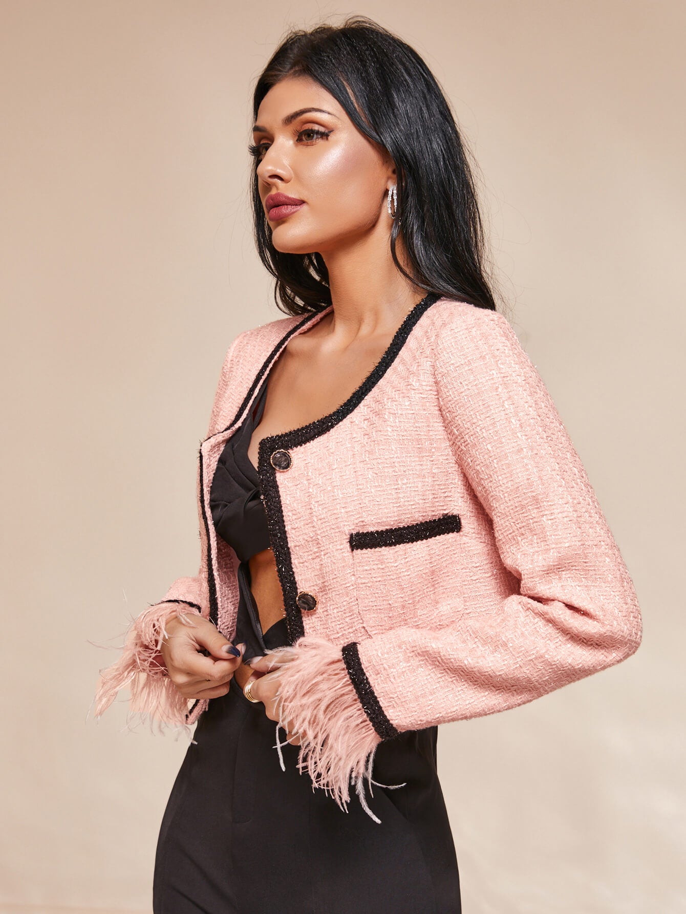Milan Feather Cuff jacket