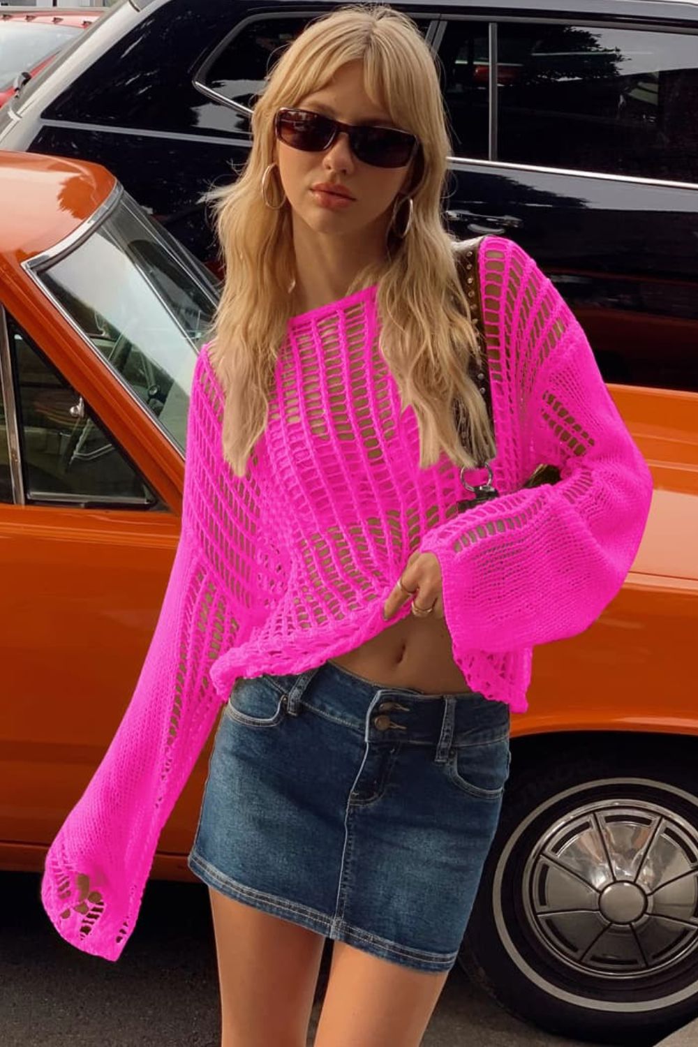 Netted Cover Up top