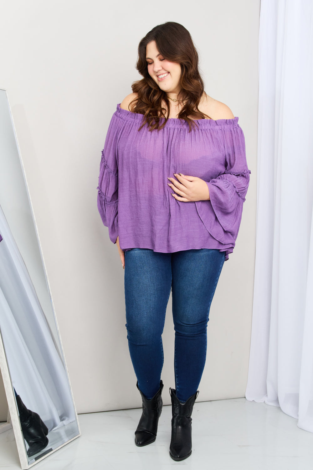 Chic Bell Sleeve Blouse