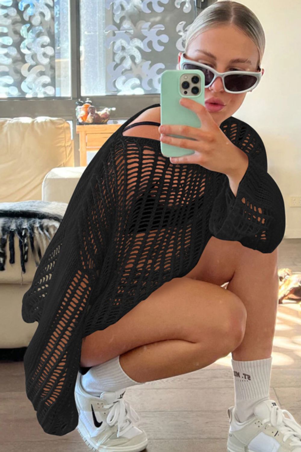 Netted Cover Up top