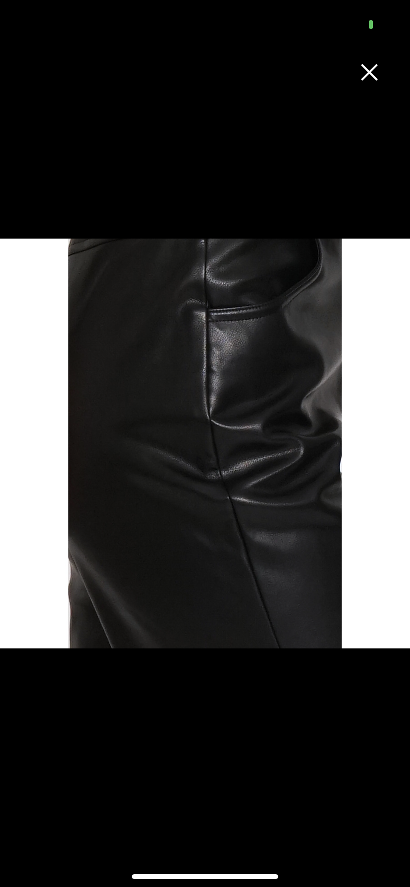 MAB Faux straight leg pants
