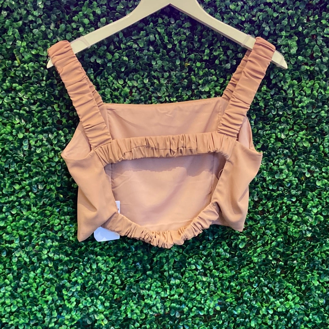 Kiss me back cut out crop