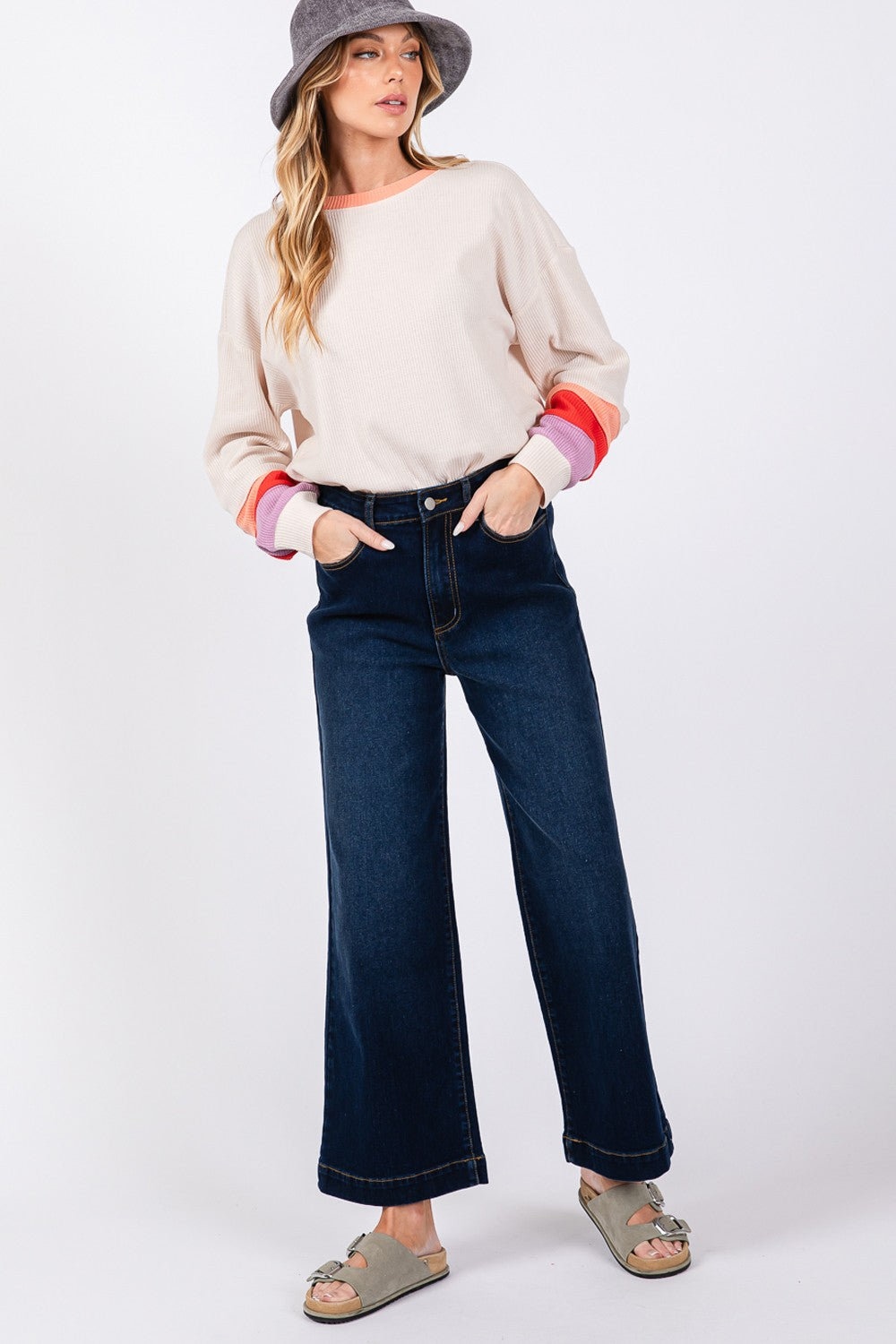 High Waist Wide Leg Jeans