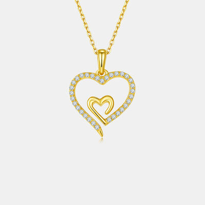 Sterling Silver Heart Pendant Necklace