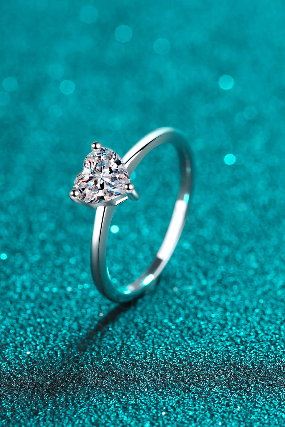 Heart-Shaped Solitaire Ring