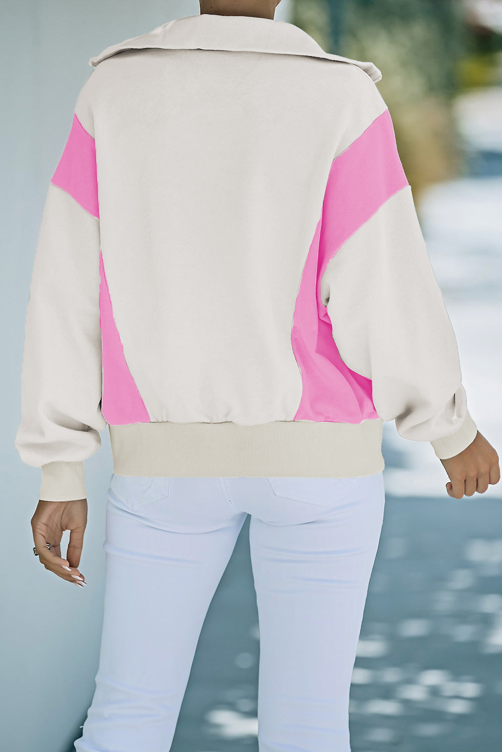 Color block 2025 quarter zip sweatshirt