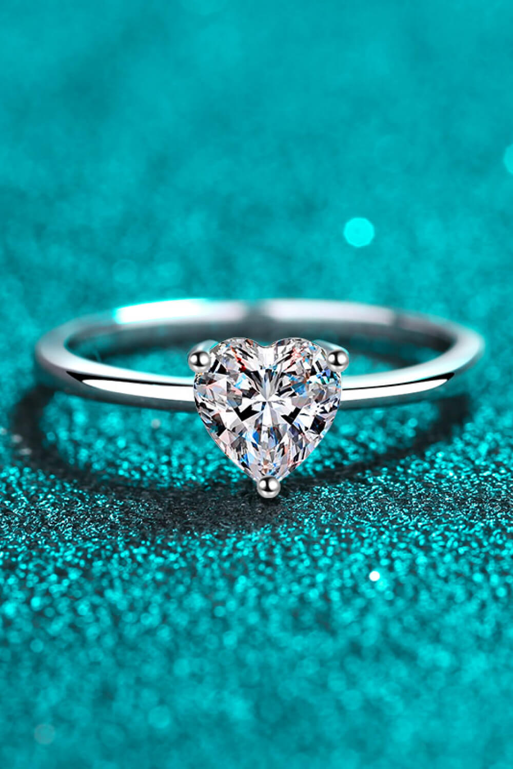 Heart-Shaped Solitaire Ring