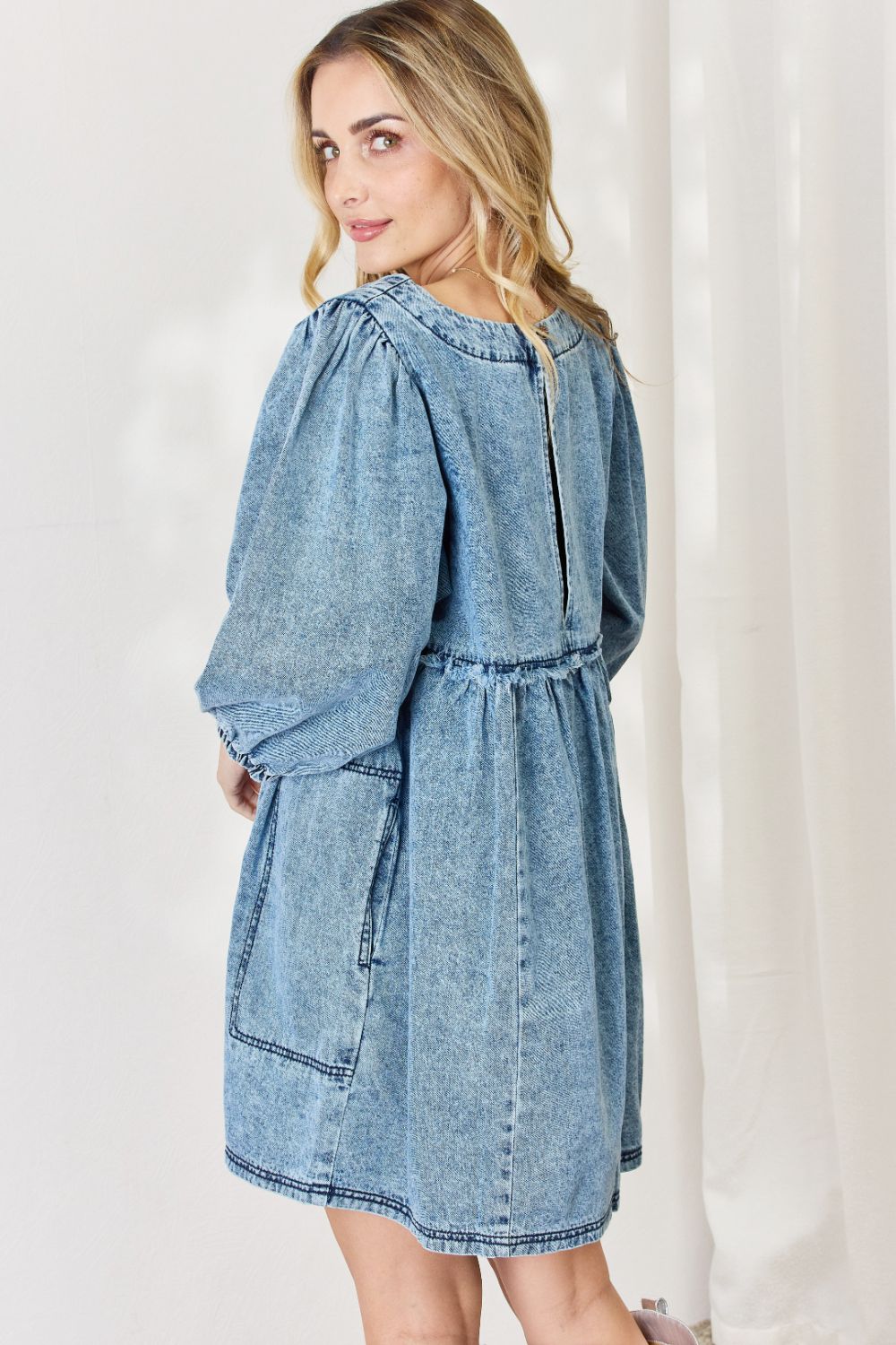 Denim Babydoll Dress