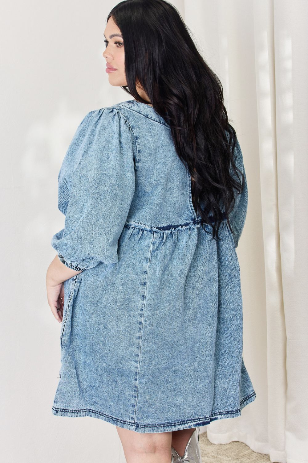 Denim Babydoll Dress