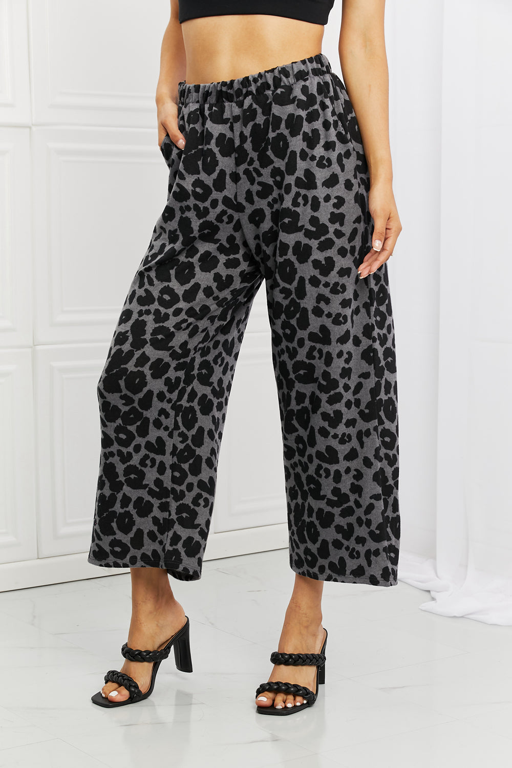 Cheetah Wide Leg Pants