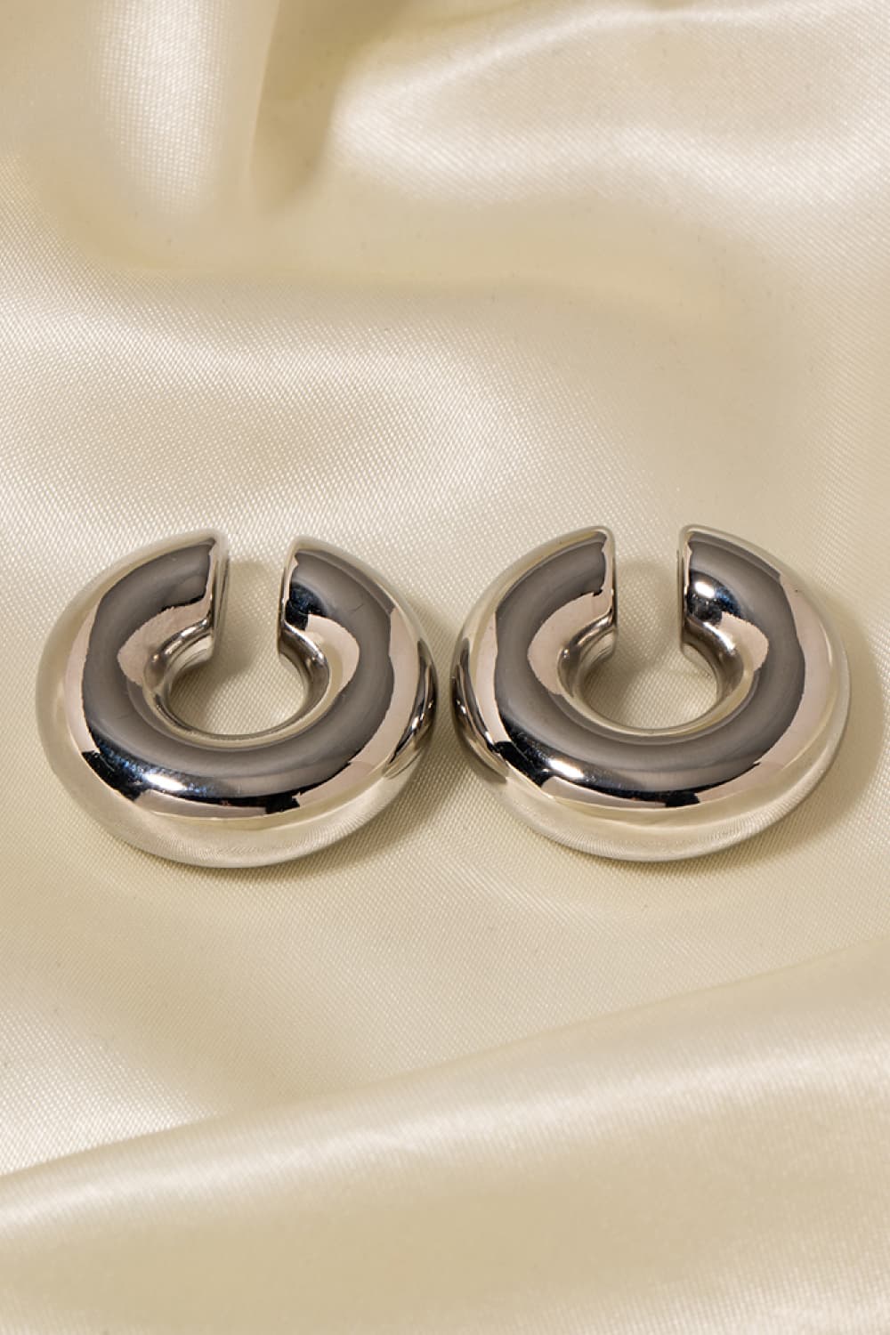 Stainless Steel Cuff Earrings
