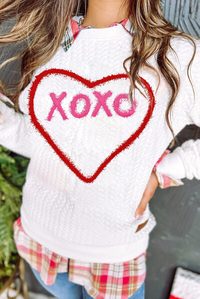 XOXO Heart Sweatshirt
