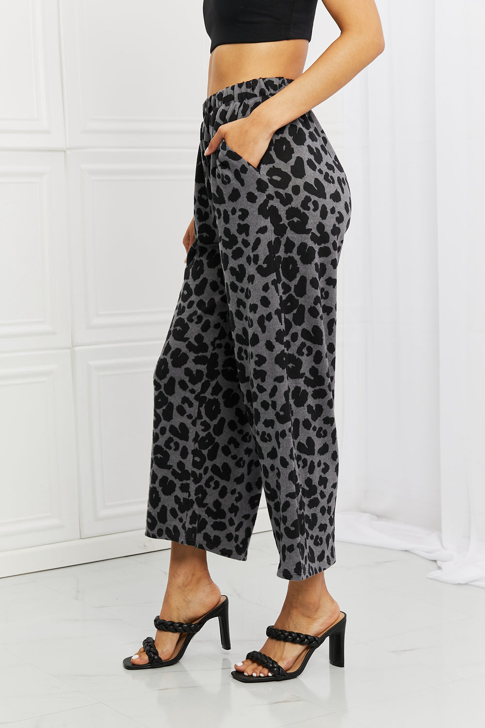 Cheetah Wide Leg Pants