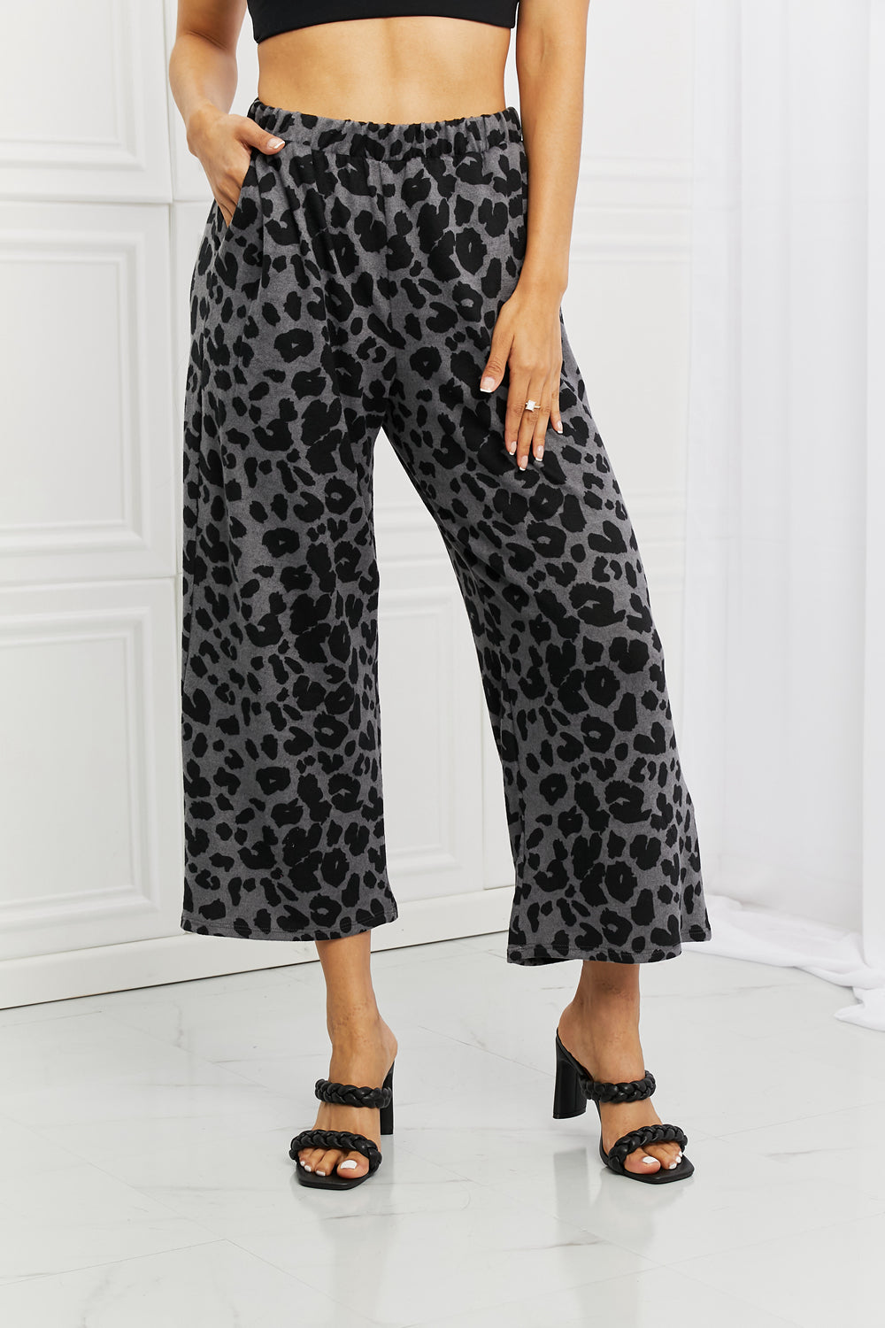 Cheetah Wide Leg Pants