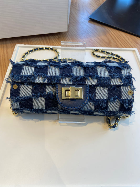 Patch work denim bag